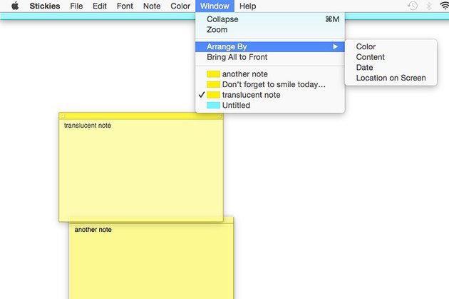 sticky notes for mac highlighted text
